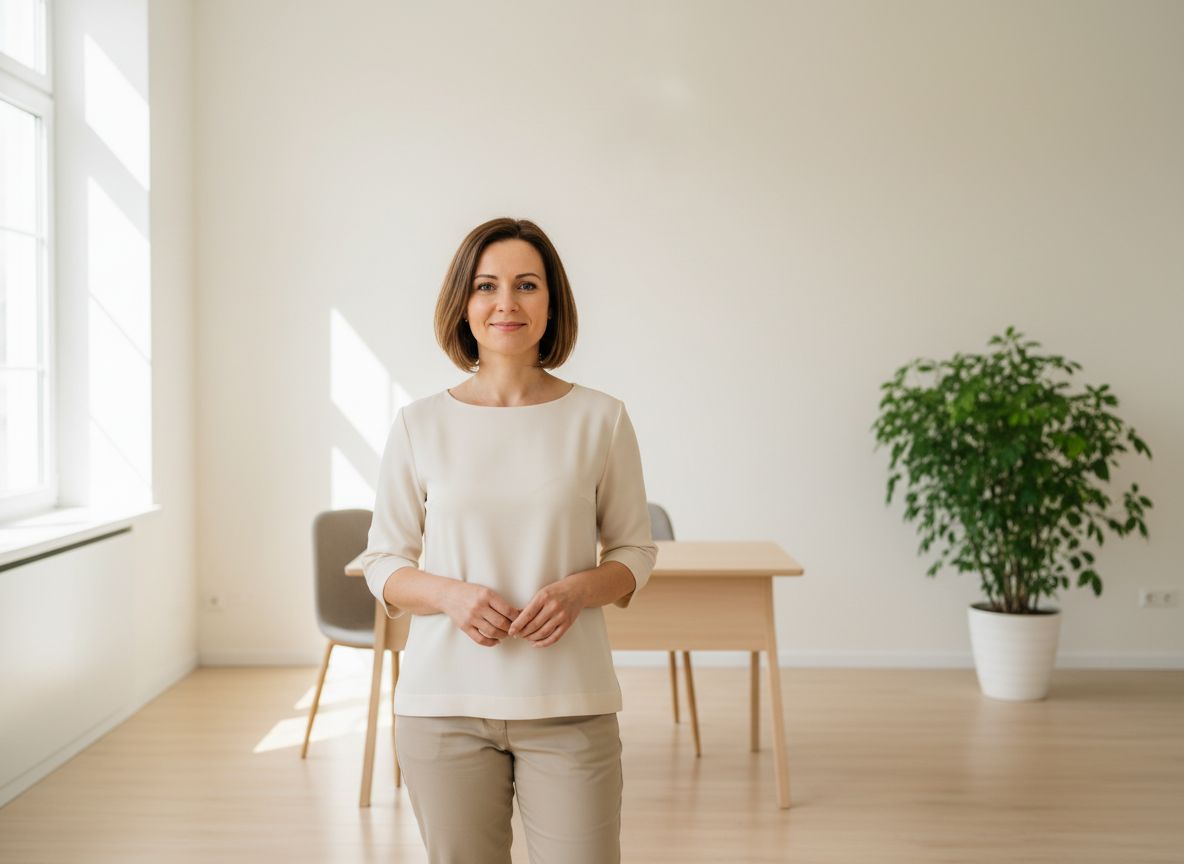 La praticienne dans son cabinet