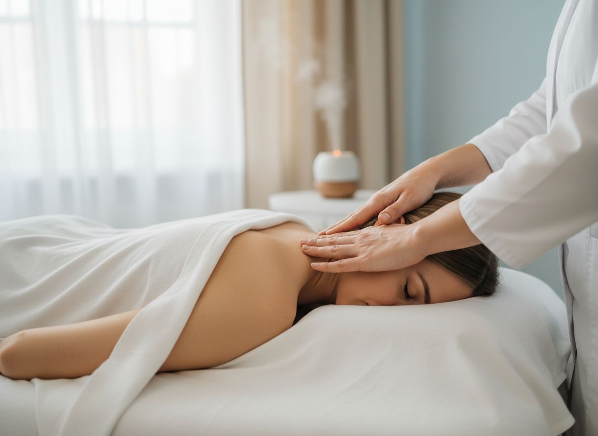 Technique manuelle douce au niveau de la nuque
